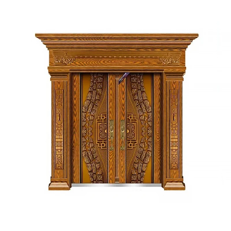 Professional Top Ranking Customizable Aluminum Door Modern Entrance Exterior Doors For Houses 2