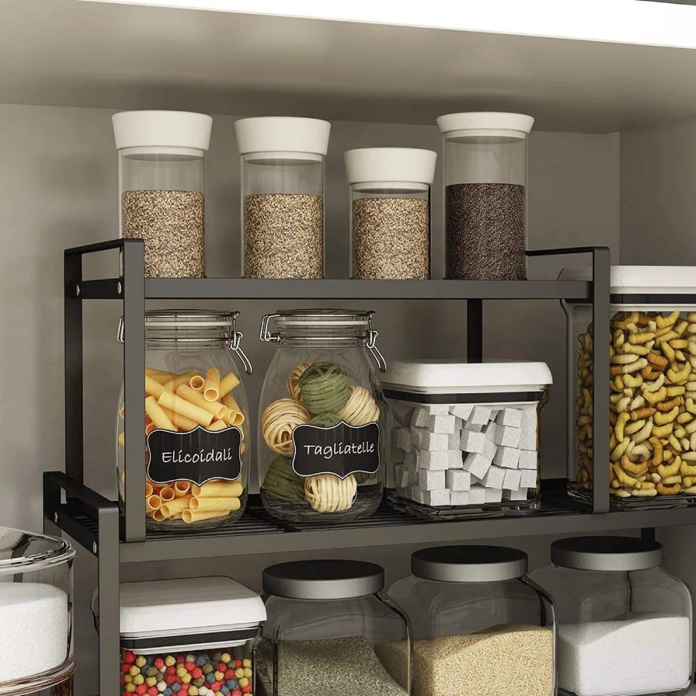https://ae01.alicdn.com/kf/S417e5624e0804665ac49f6247941bc73s/24CM-White-Black-Stackable-Countertop-Shelf-Organizer-for-Cupboard-Cabinet-Spice-Storage-Rack-Kitchen-Novel-Kitchen.jpg