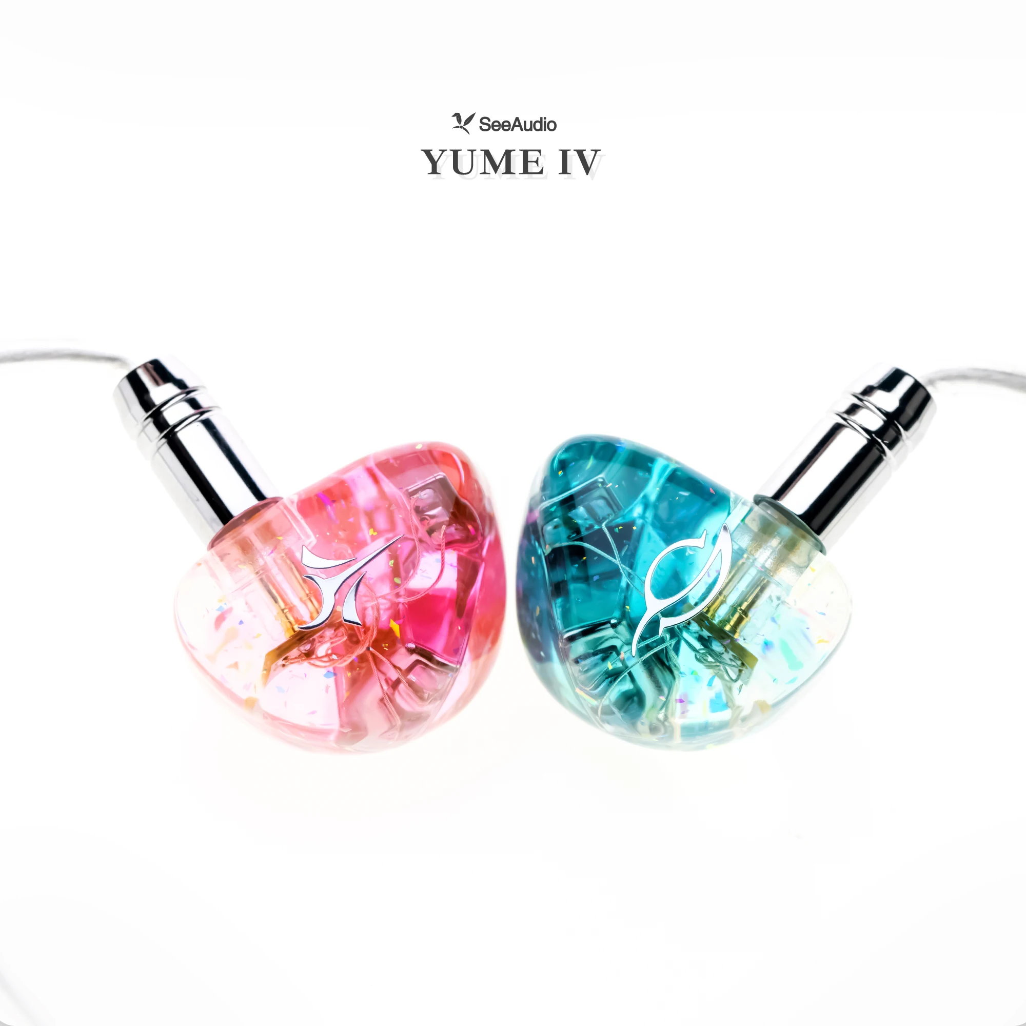 SeeAudio Yume IV 2BA Hybrid Driver Hifi In-Ear Headphones Music IEM Wired Earphones 2pin 3.5mm Detachable Cable 2