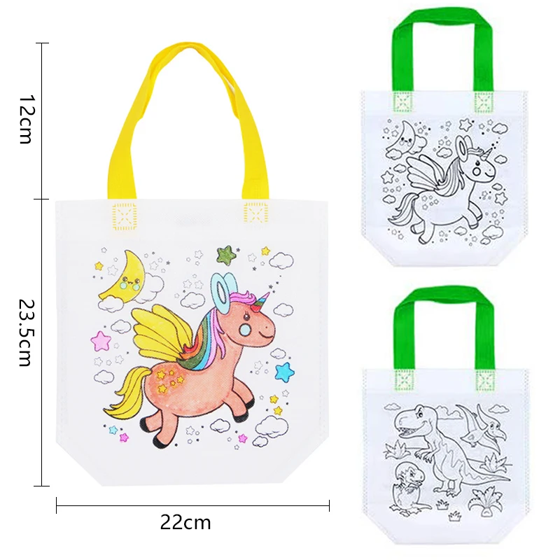 5pcs Double Sided Graffiti Bag Building Block Markers Early Childhood Education Kids DIY Painting Toys Puzzle Drawing Toys TMZ