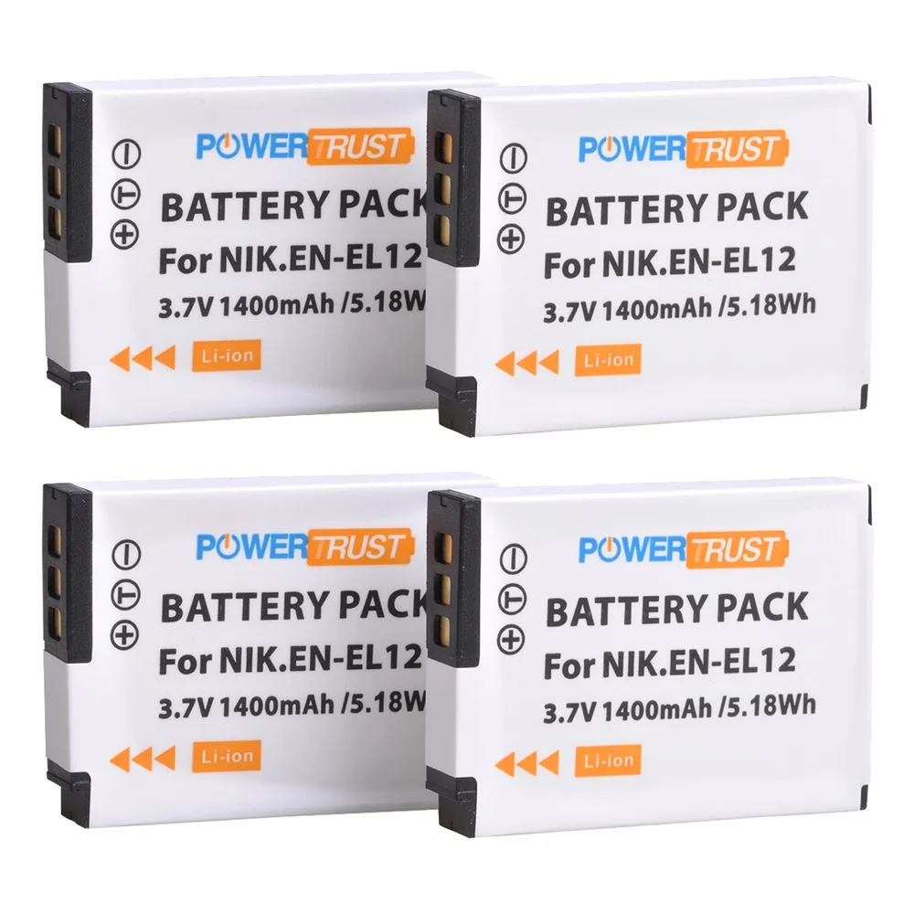 

1400mAh EN-EL12 Battery for Nikon Coolpix P300 W300 A1000 S9900 S8000 S6300 A900 P330 B600 S8200 s9300 AW120 S9000