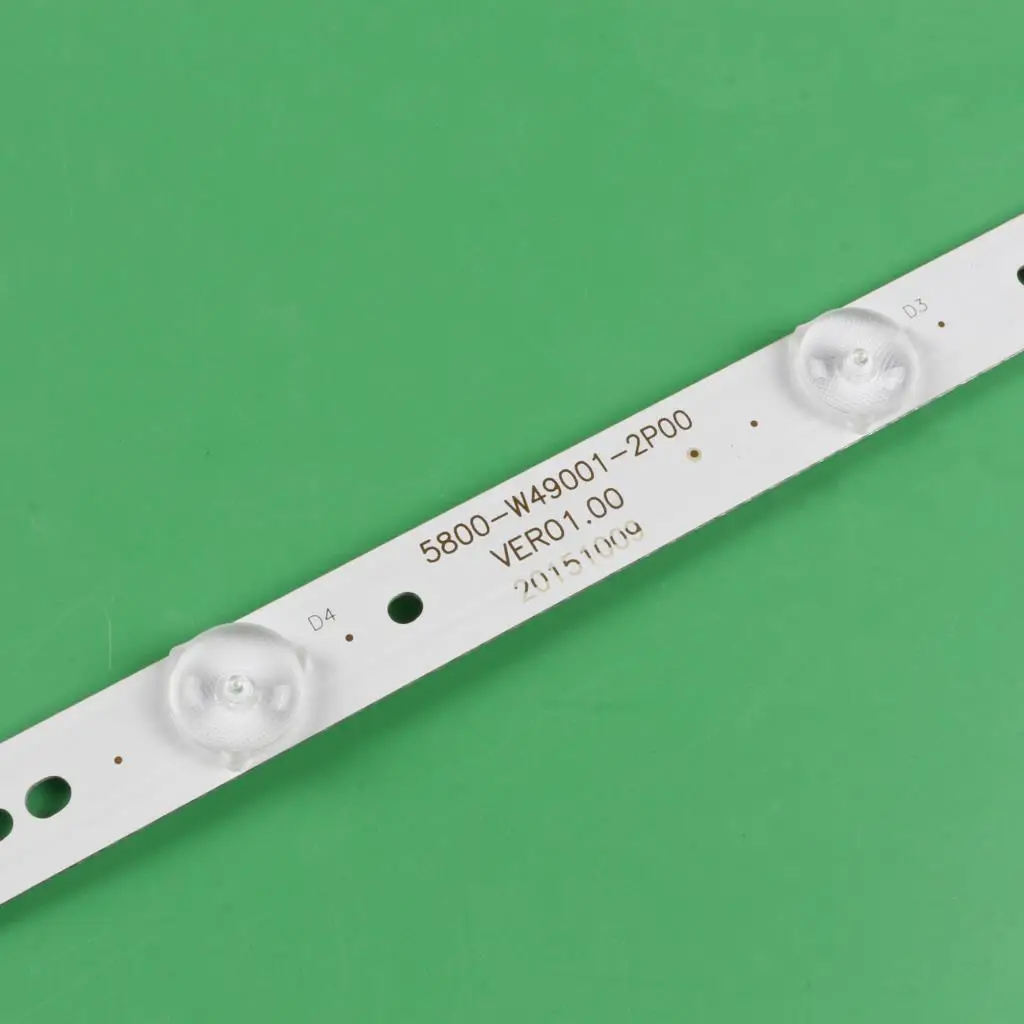 Kit 10 Pcs Led Backlight Strip para Skysorth 49 tv Lc490duj-sha2 5800-w490011p00 5800-w490012p00 0p00 Dp00 5850-w50007-1p00 Novo - Imagem 3