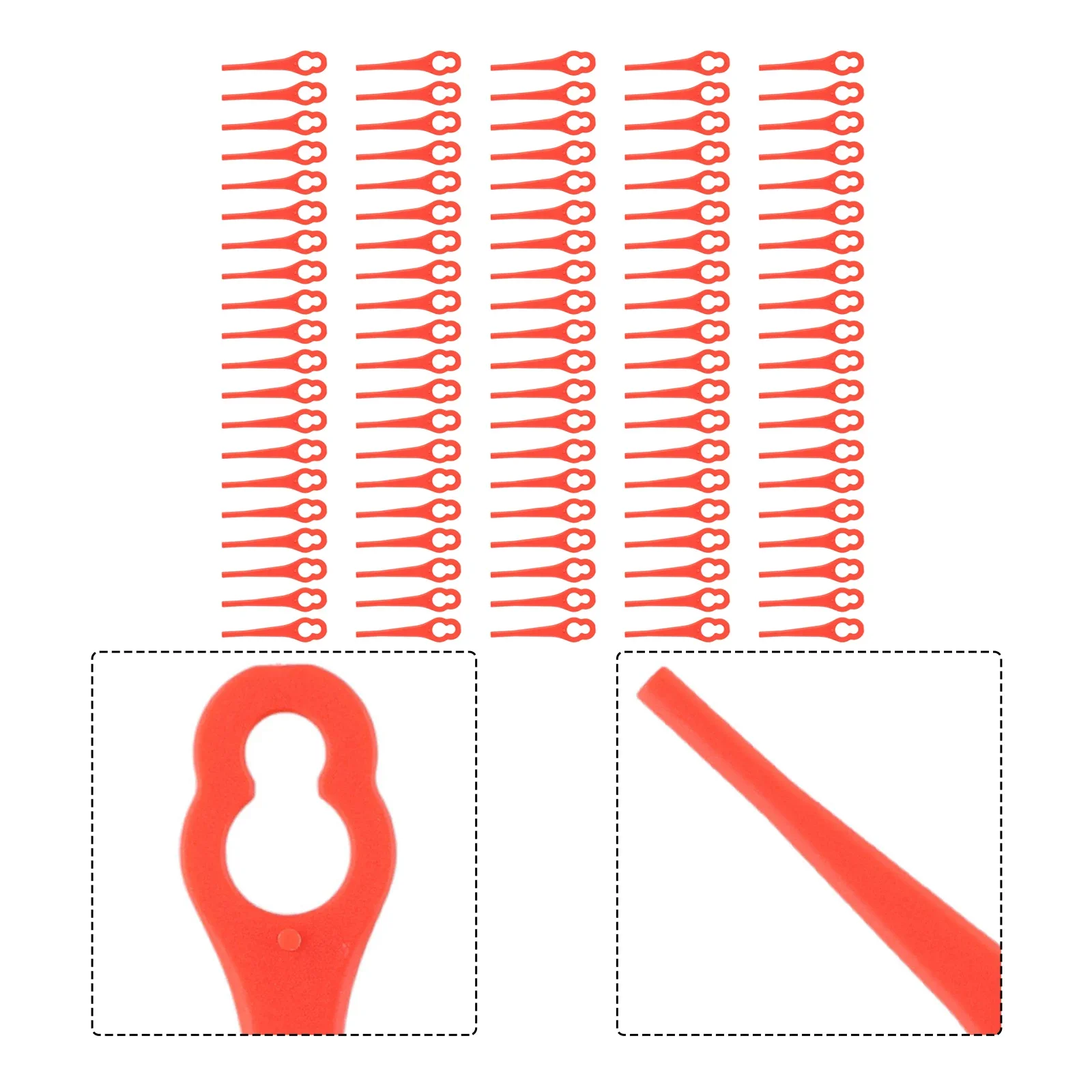 

High Quality Plastic Blade Grass Trimmer 100PCS/Pack 2002706 Accessories FE220 For Ferrex Aldi FAR 20-1 Garden