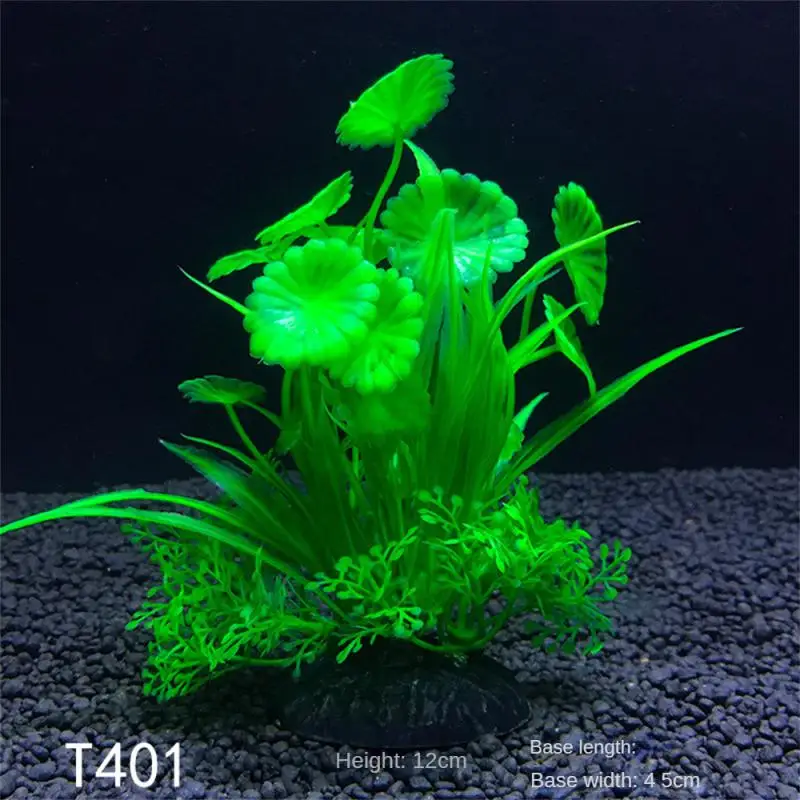 11 Kinds Artificial Aquarium Decor Plants Water Weeds Ornament Aquatic Plant Fish Tank Grass Decoration Accessories 14cm