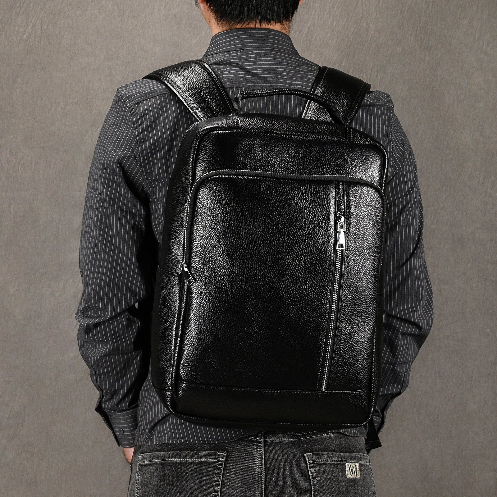 Leather Backpack Backpacks For Work And Travel Men's Business
