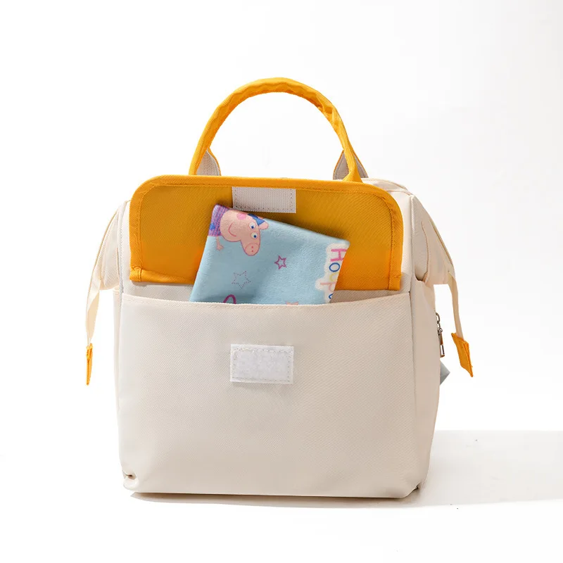 Borsa per pannolini per bambini alla moda Borsa per maternità per mamma di grande capacità Borsa impermeabile per pannolini multifunzionale portatile per attività di cura del bambino - immagine 5