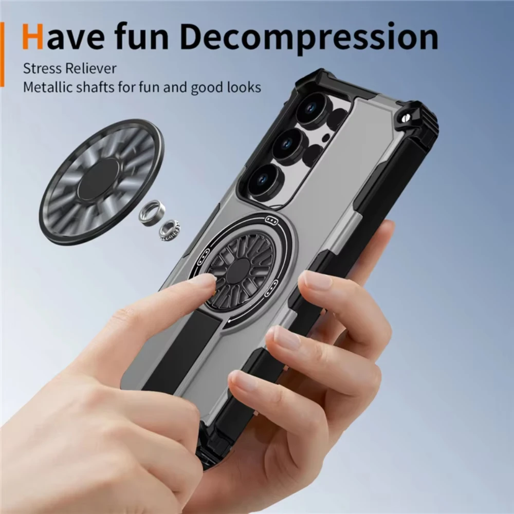 Armour Magnetic Stand Shockproof Phone Case with MagSafe Compatibility