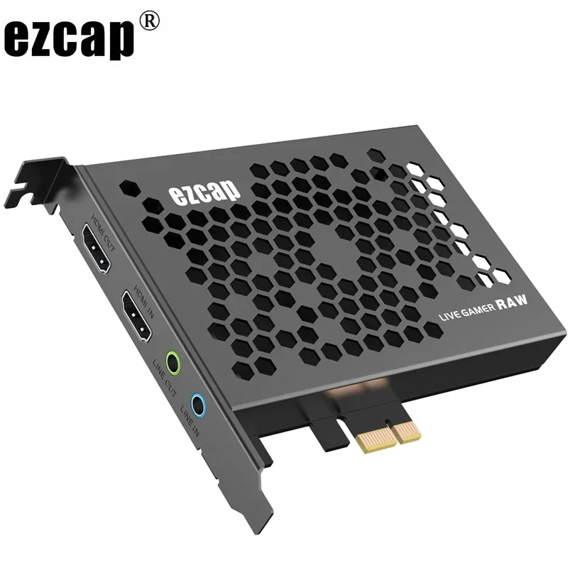 

Ezcap PCIE Video Capture Card 1080p 4K HDMI Placa De Video Recording Game Live Streaming Device Sound Mixer Line In Audio Out