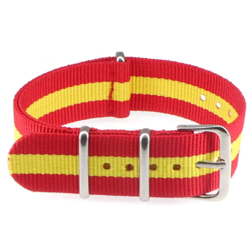 Nylon Army Sports Black Watch Strap with Belt Buckle