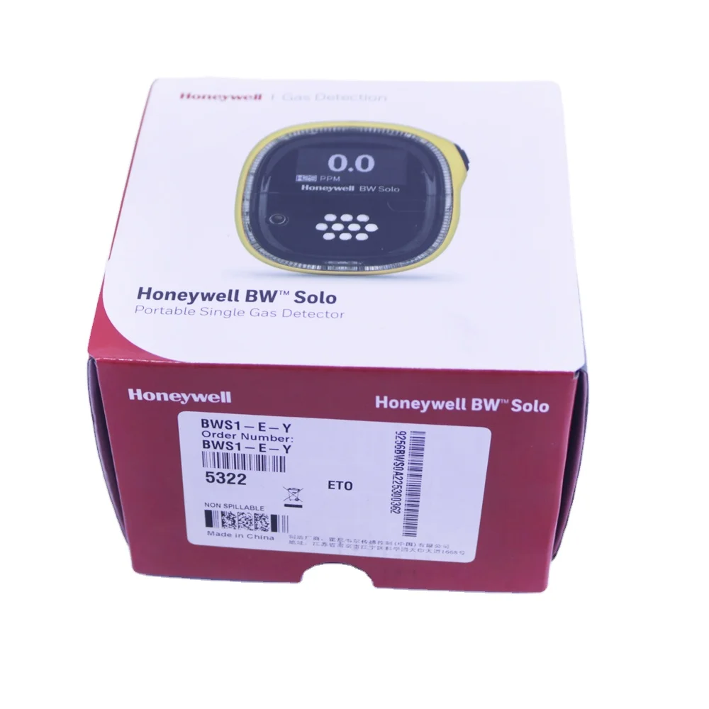 BW Solo ETO 무선 BWS1-E-Y 단일 가스 감지기 측정 범위 0 100ppm