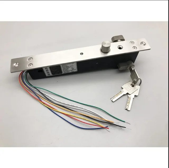 12VDC with keys Electric Drop Bolt Door Lock DC 12V Electric Lock Fail Secure for Gate Door Entry Access Control System 3