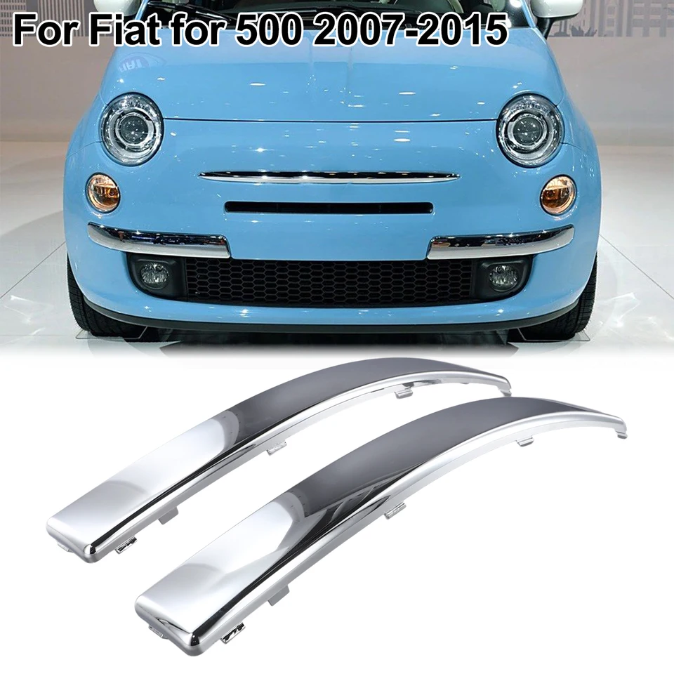 Chrome Front Grille Accent Trim Cover Strip To Fit Fiat 500L (2012+) | UK