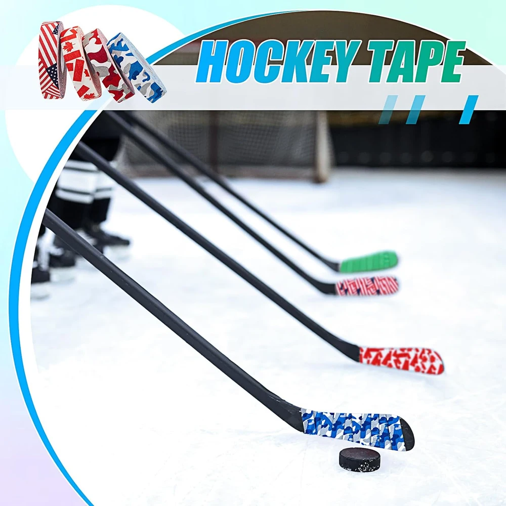 1 Roll Ice Hockey Grip Tape Multipurpose Handle Cloth Tape for Lacrosse Baseball Softball Bats Rackets Pullup Bars Non-slip 4