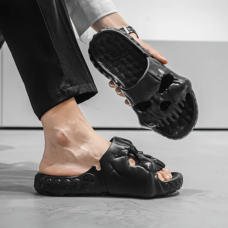 Trendy Skull Slippers for Men