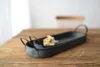 30.5cm oval antique vintage iron bread tray cake tray plate with handle 4