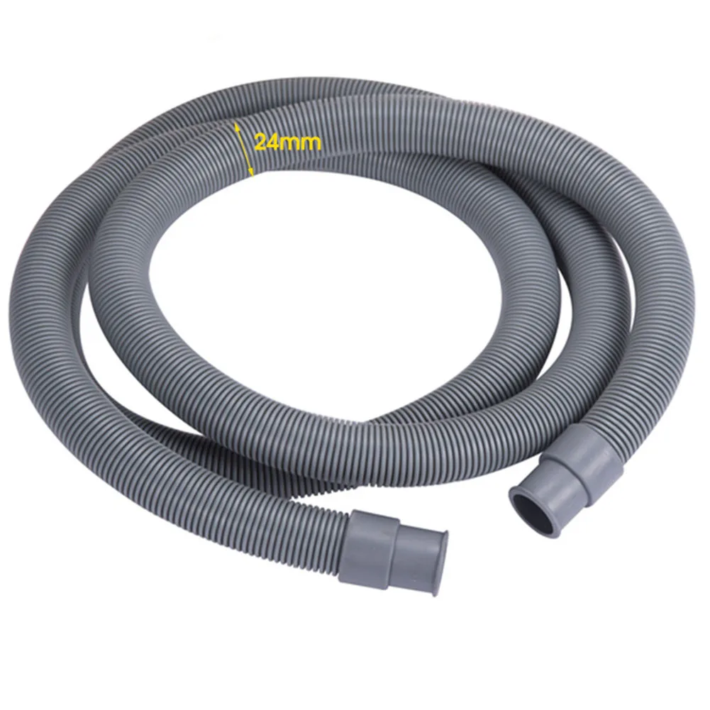 10 Foot Universal Washing Machine Drain Hose Extension Kit - Includes Adapters, Clamps & Bracket For Washer/Dishwasher