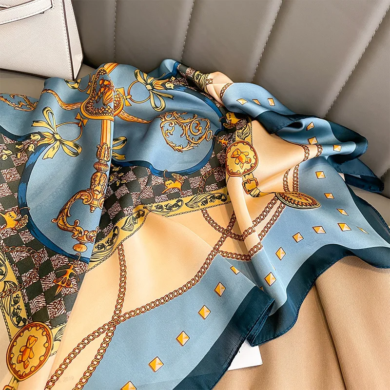 Elegant 70cm Silk-Like Versatile Women's Fashion Scarf