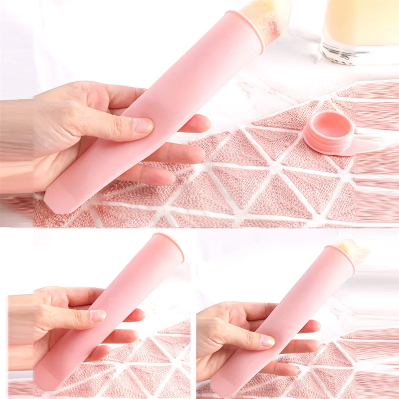 Food Grade Silicone Handheld Popsicle Popsicle Mould Creative DIY Silicone Mould Ice Cream Ice Cream