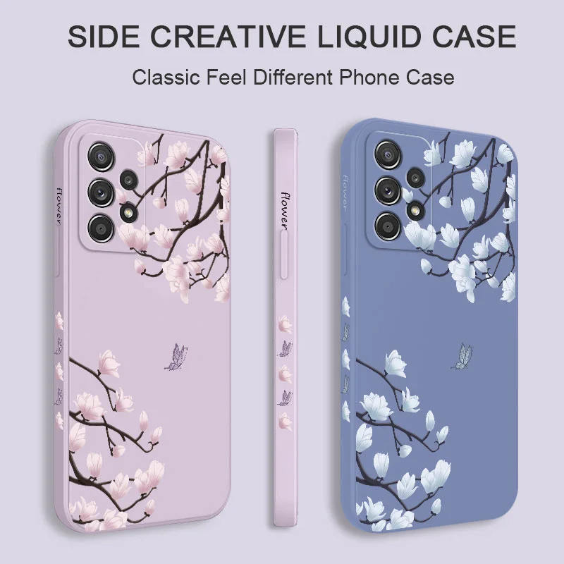 Tree Branch Case For Samsung A16 A06 A54 A34 A14 A15 A25 A35 A55 A04 A24 A73 A53 A33 A13 A03S  A72 A52 A42 A32 A22 A12 4G 5G 4