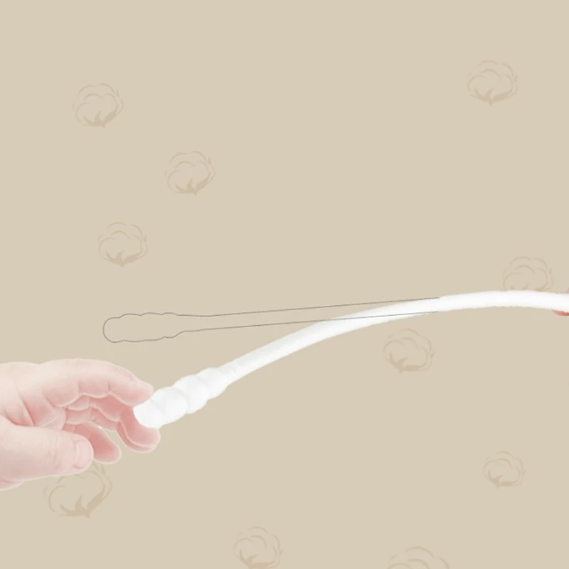 Cotton Swabs 400 Pcs Fine Paper Stick Double Screw Baby Safety Clean Ears Health Tampons