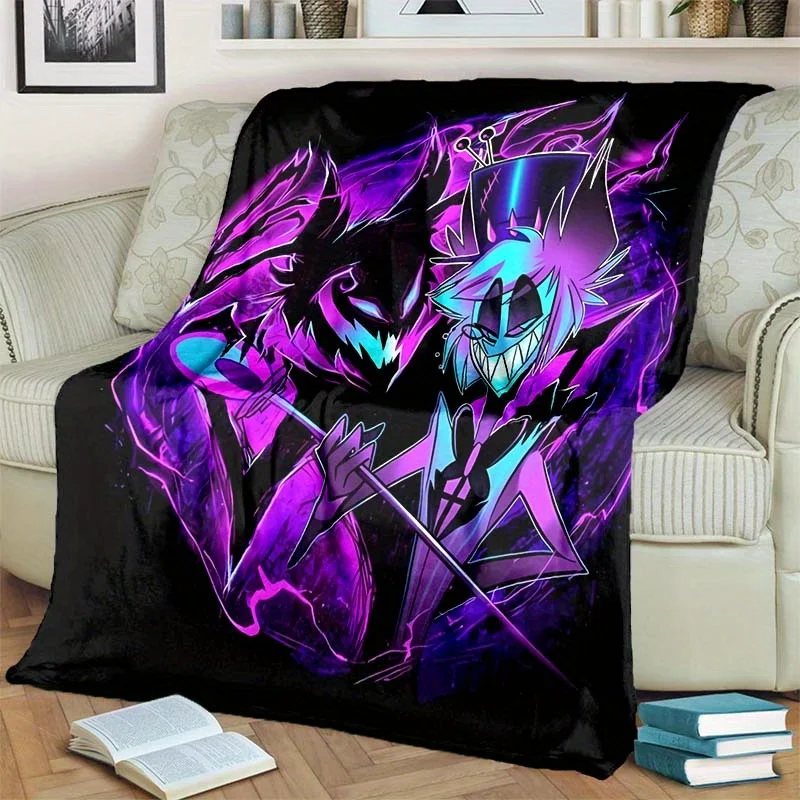 Hazebni Hotel Alastor Soft Cozy Blanket Perfect for Car Camping All-Season Portable Throw Ideal Gift for Family or Friends 2