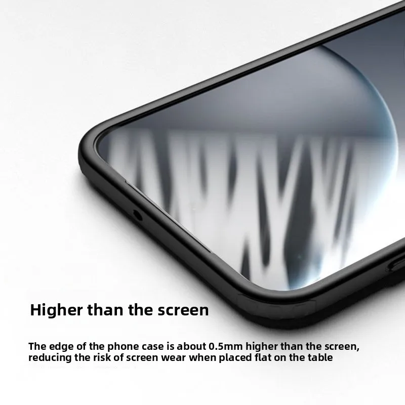 Sleek Frosted Frame Ice-Mist Transparent Shockproof Acrylic Phone Case