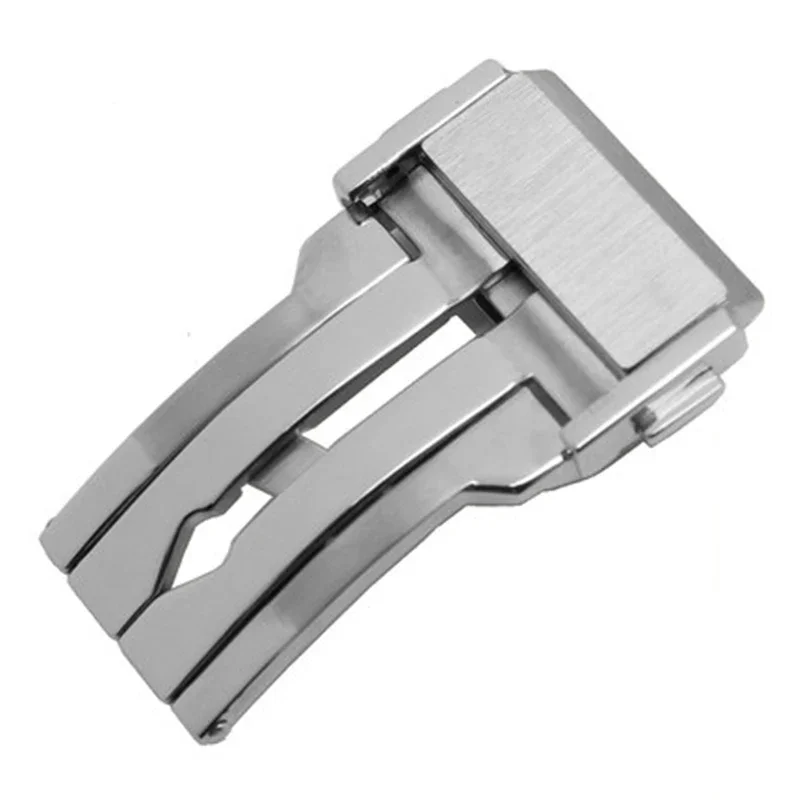 Stainless Steel Watch Strap with Folding Clasp – Fits 20mm, 22mm, 24mm
