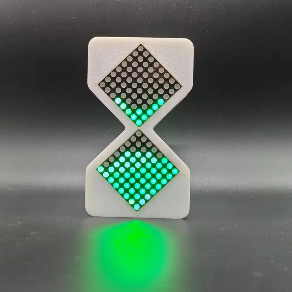 DIY Digital Hourglass Birthday Gift Toys Game Kids Cyber Hourglass Electronic Hourglass Cyber Style Sense of Technology Glow 6