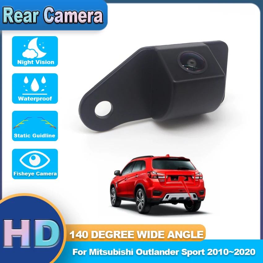 

CCD HD AHD Fisheye Rear View Camera For Mitsubishi Outlander Sport 2010~2016 2017 2018 2019 2020 Car Reverse Parking Monitor