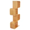 4-tier Floor Standing S-shaped Bookcase with Strong Bearing Capacity and Elegant Appearance 4