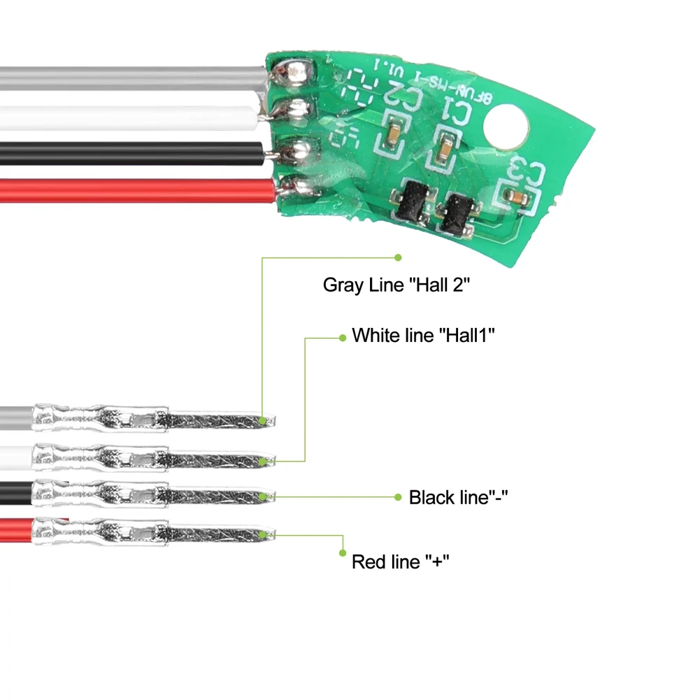 Zoegneer Voor Bafang MidDrive Motor Hall Sensor PCB Board BBS01 BBS02