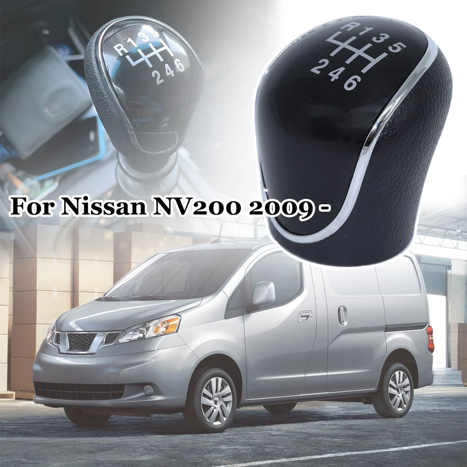 Schaltmanschette Für Nissan NV200 2009 - 6-Gang Schaltknauf Schwarz