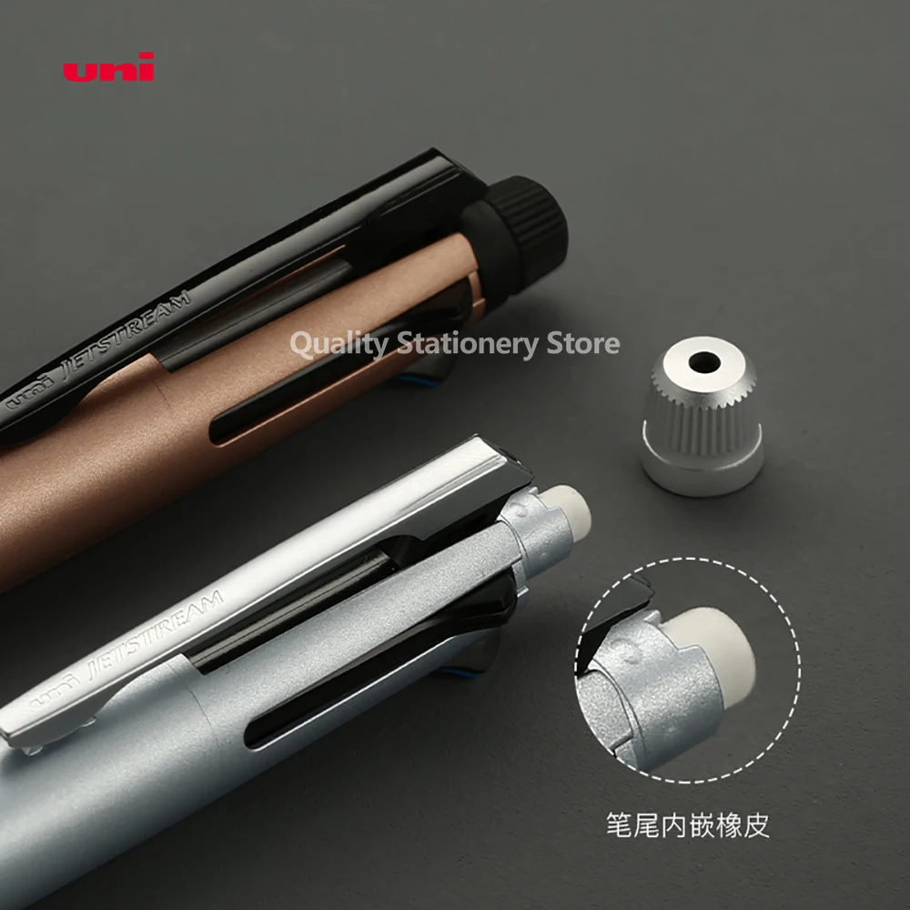 Japan UNI Jetstream Multifunction Pen 4+1 Metal Ballpoint Pen Quick-Drying Mechanical Pencil MSXE5-2000A-05 Pens for Writing