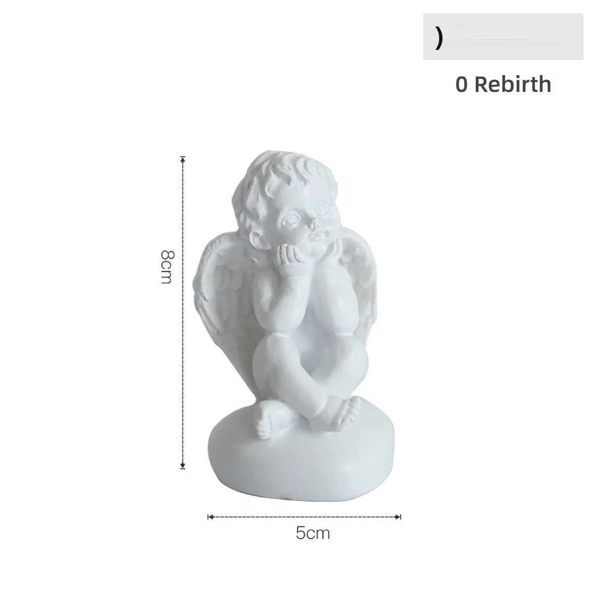 Nordic Roman Column Decor with Angel Wings - Resin Photography Props for Wedding, Vintage Shelf Ornament Minimalist Sculpture