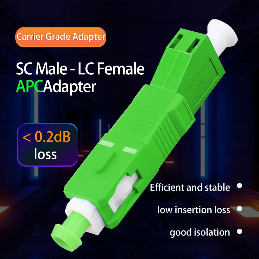 5PCS-Fiber-Optical-Male-To-Female-Hybrid-Adapter-Singlemode-9-125-SC ...