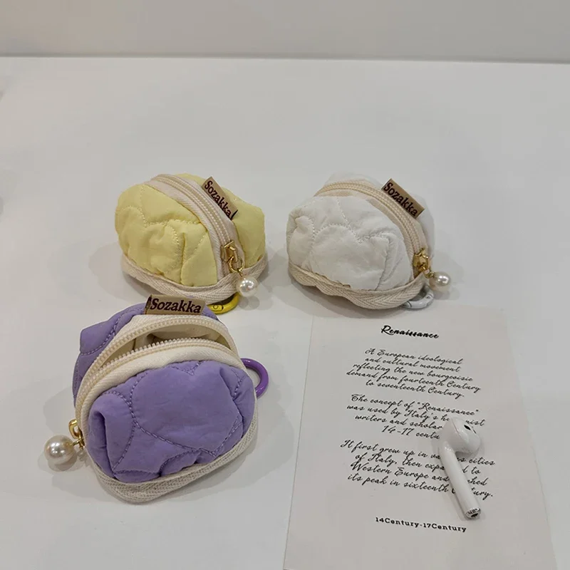 Cute Earphone Bag Pendant Mini Lipstick Storage Bag Fashion Coin Purse Multipurpose Student Wallet Headphone Bags Organization