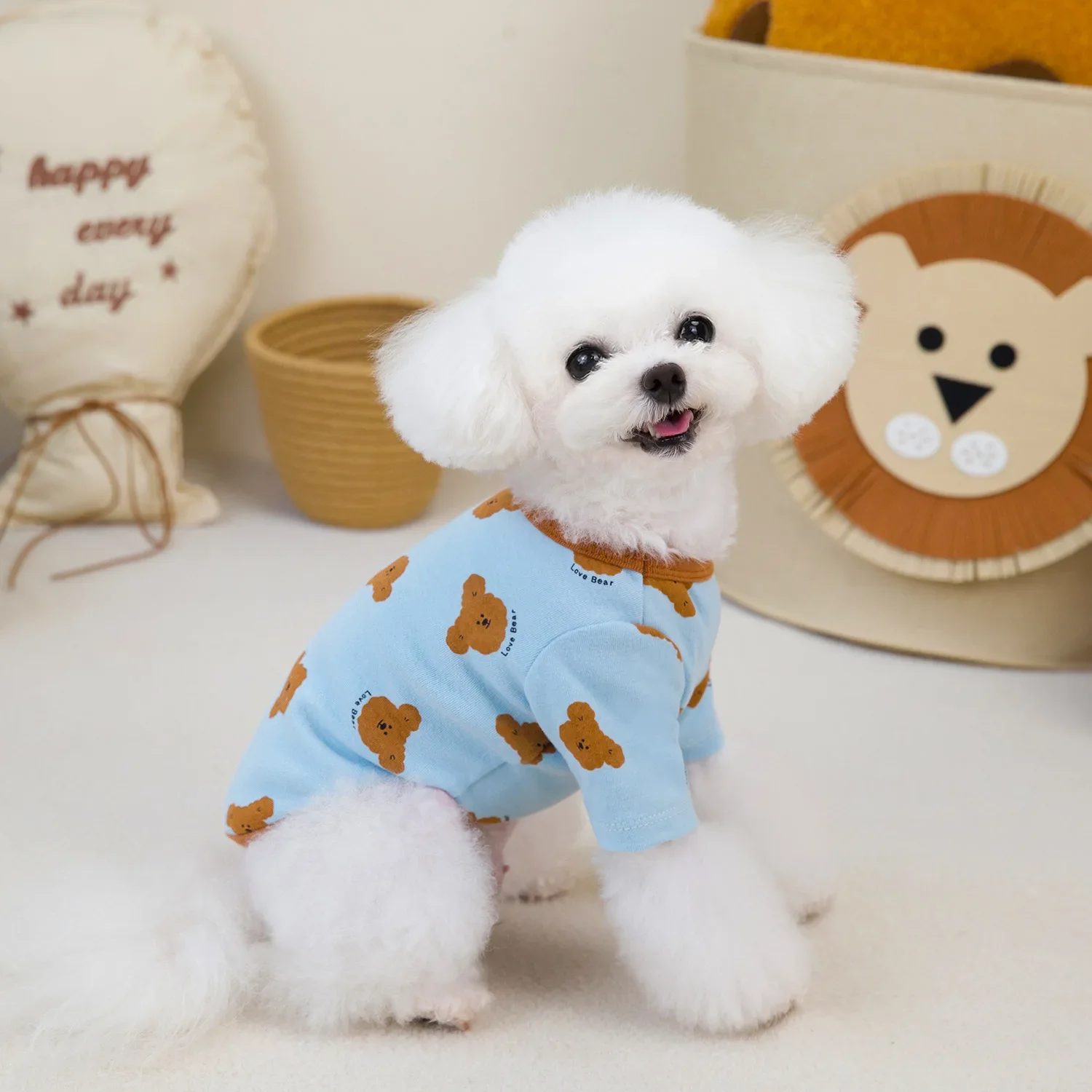 Pet Dog Autumn/Winter Bear Base Coat Autumn/Winter Small Dog Home Clothing Dogs Hoodie Autumn Hoodie Base Puppy Clothes Pet Clothes
