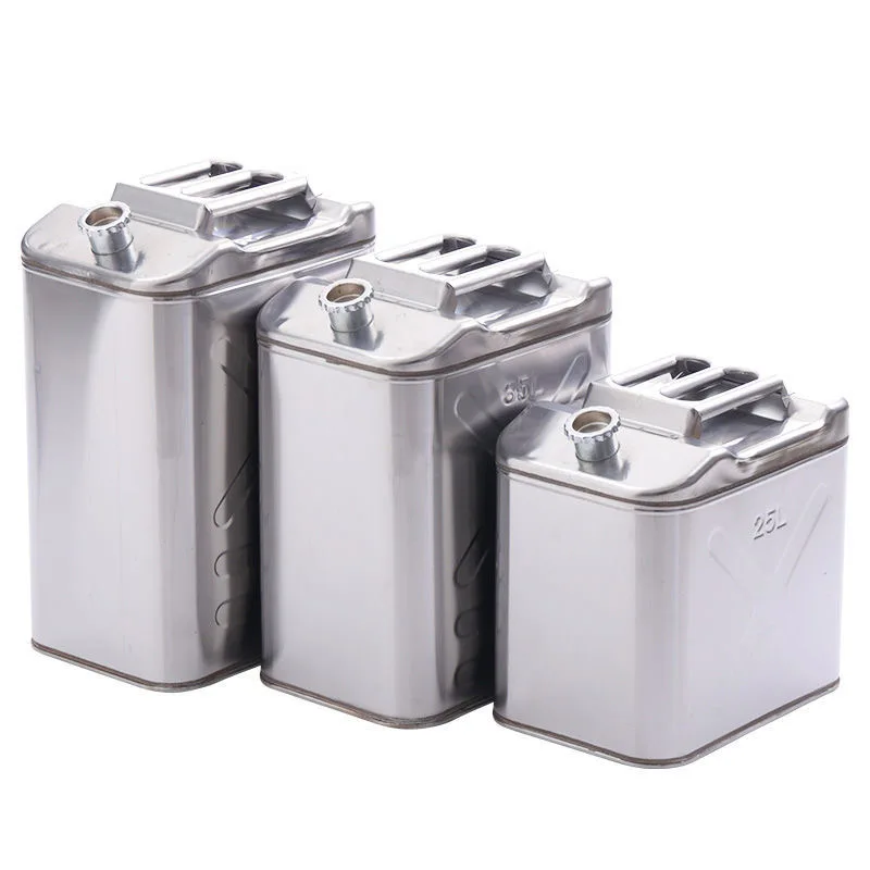 304 stainless steel upgrade thickened square gasoline diesel barrel car motorcycle refueling barrel spare oil storage