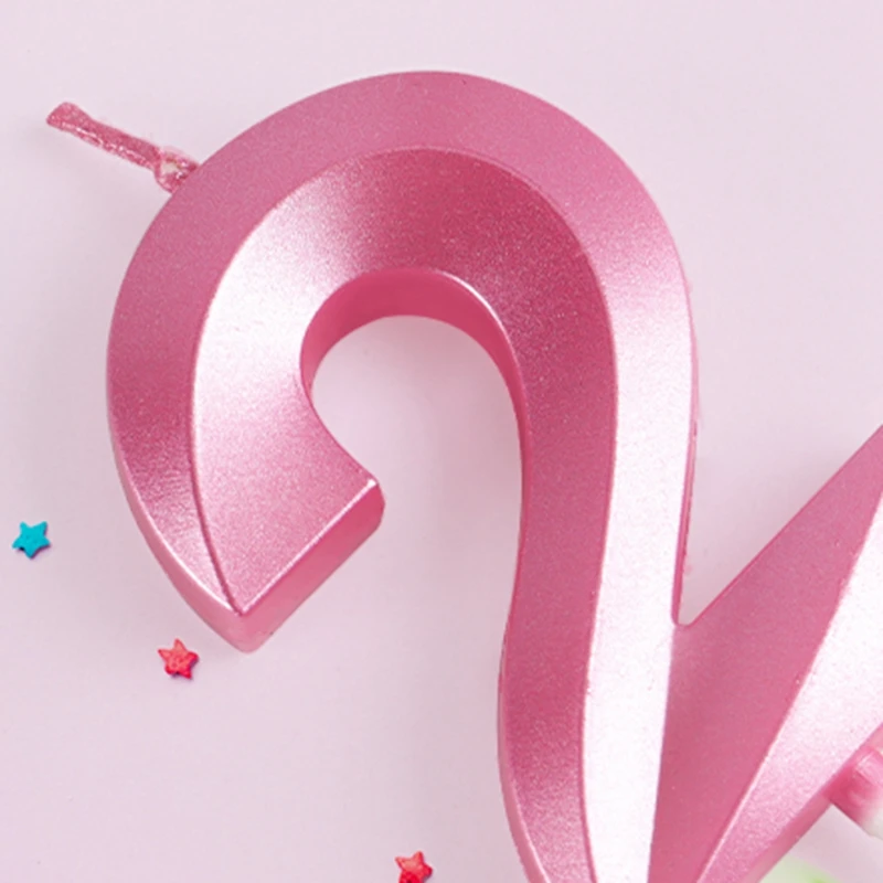 3D Number Cake Decorating Candles Colorful Cake Topper Birthday Party Memorial Day Girl Happy Birthday Topper Decoration cake candles