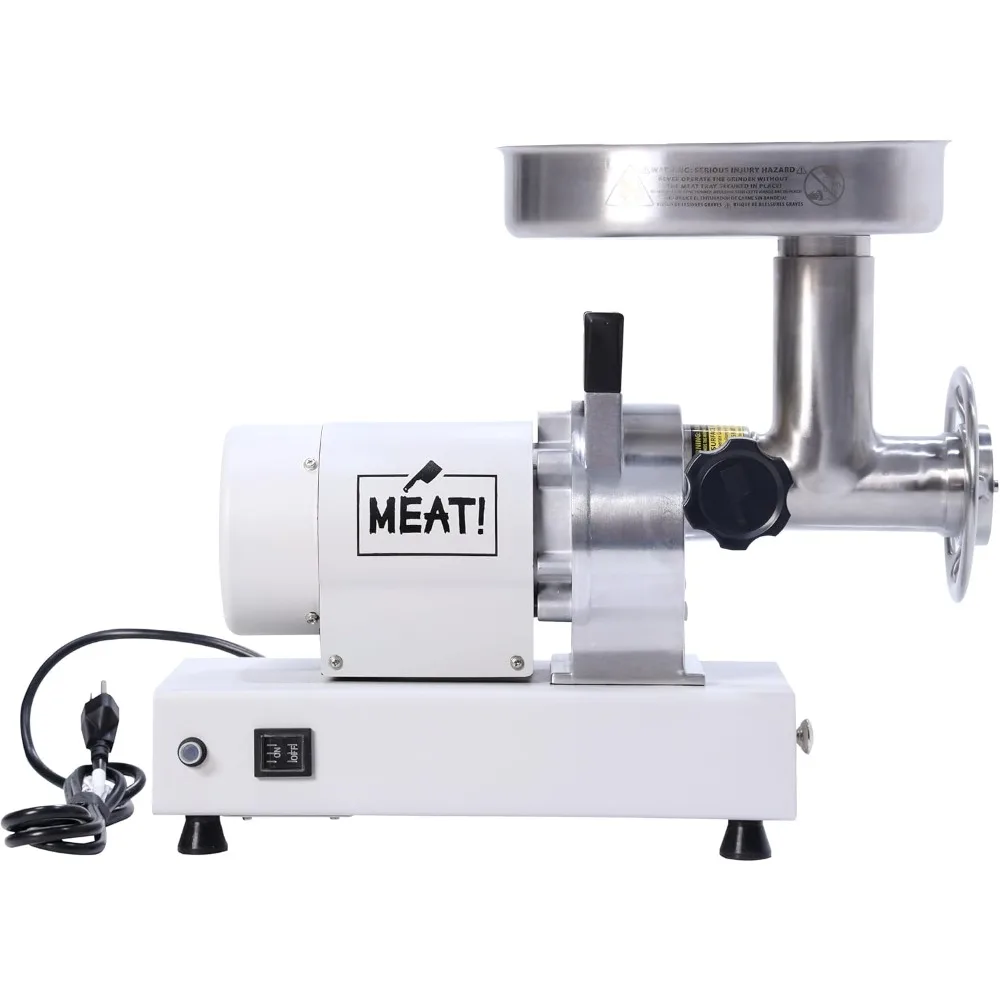 Grinder with 3 Stuffing Tubes, 2 Stainless Steel Grinding Plates, and a Stainless Steel Stuffing Plate for Making Ground Meat 2