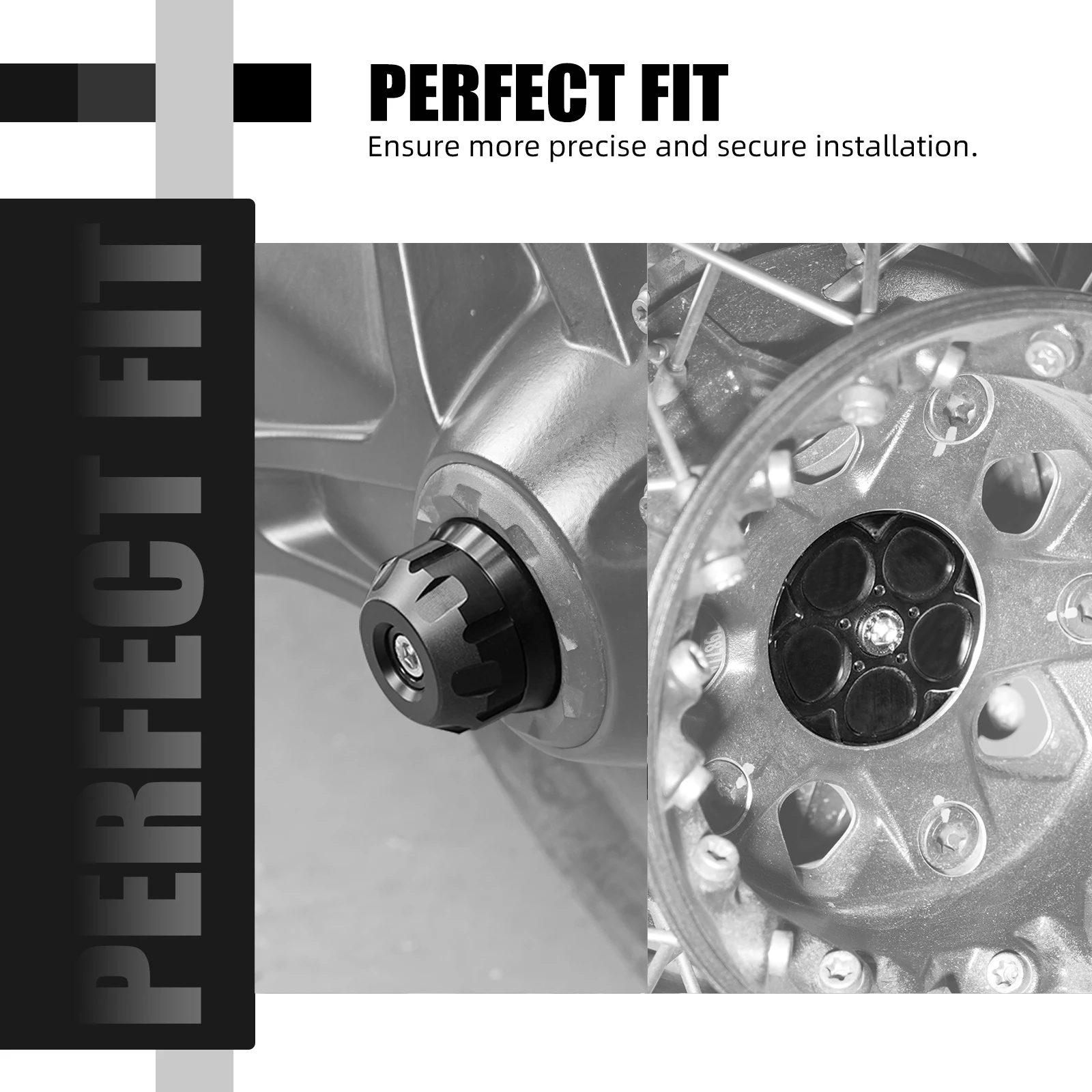 NICECNC Für BMW R1250GS Adventure R 1250 GS GSA 2019-2024 Hinterachs-Gabelschutz Rad-Schutz Sturzschutz – Detail 6