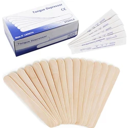 10/50/100Pcs Disposable Wooden Tongue Depressor 15*1.8cm Tattoo Accessories Surgical Tongue Depressors Tool