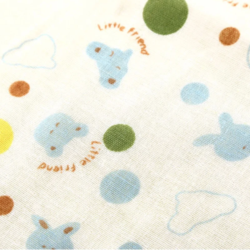 1PCS Baby Saliva Towel Cartoon Print Nursing Towel Baby Boys Feeding Pure Knitted Cotton Handkerchief For Newborn