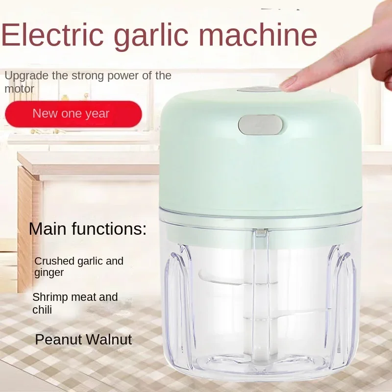 Electric Garlic Chopper Portable Veggie Chopper with 100 ml Spoon Garlic Grinder Masher Onion Blender to Vegetable electric food chopper electric garlic chopper