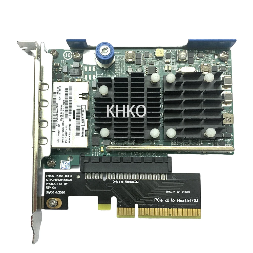 Placa de Rede Pci Express 10 Gigabit Original 10 Gbps Portas 533flr-t 701534001 700759-b21 Rj45 Pcie Nic 10 gb