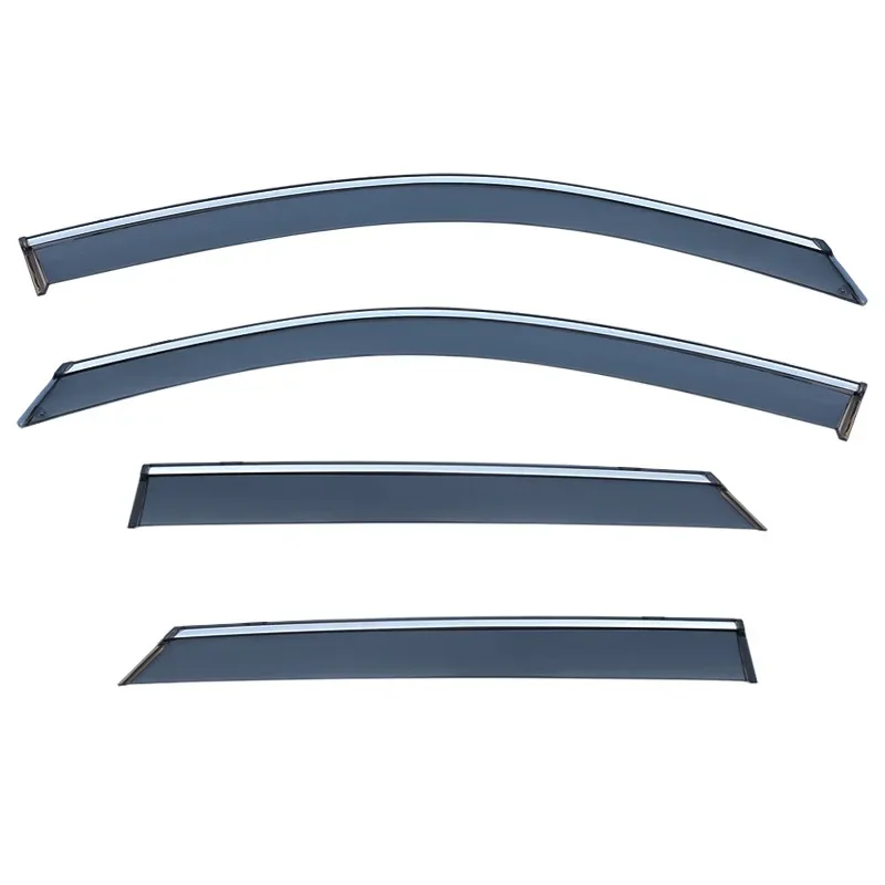 Rainwear Window Sun Visor Sun Rain Smoke Window Wind For VW T-ROC A11 Accessories Chrome Trim Bright Strip Shelters