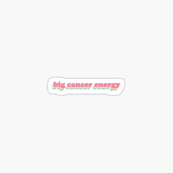 

Big Cancer Energy Astrology 5PCS Car Stickers for Decor Home Kid Art Cartoon Car Water Bottles Wall Anime Cute Fridge Luggage