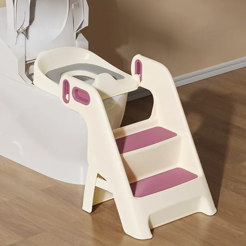 Toilet Ladder Children Toilet Seat, Folding Learning Tower Stepped Baby Potty Seat, Child Foot Stool Potty Training Seat