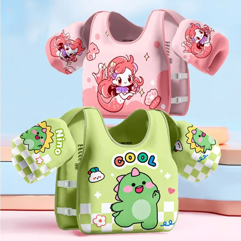 Baby Swimwear Non-inflatable Float Arm Sleeve Floating Buoyancy Vest Kid Swimming Equipment Armbands For Boys Girls
