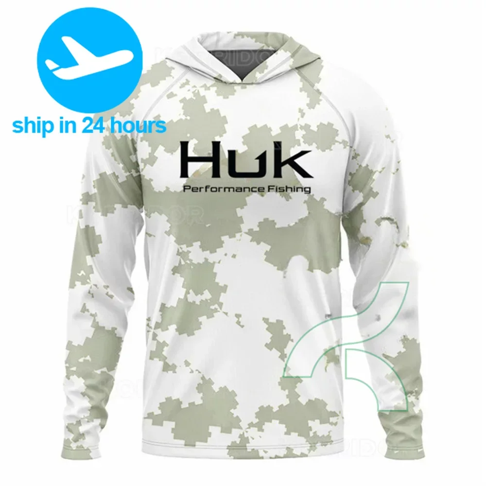 

Мужская камуфляжная футболка с капюшоном, защитой от солнца и УФ-лучей